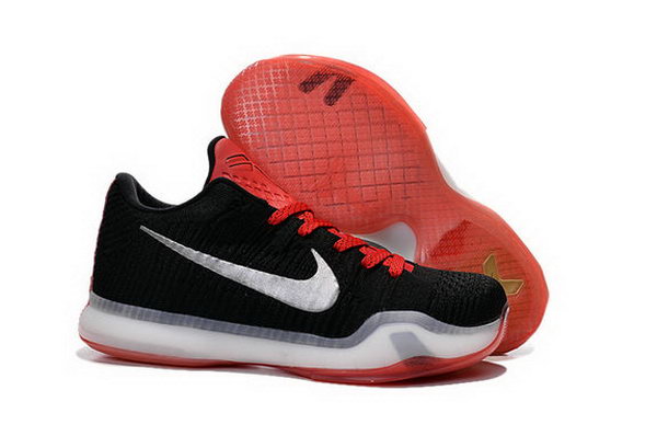 Nike Kobe X(10) Elite Low Htm Weave Black Red Silver Sneakers Online Shop - Click Image to Close